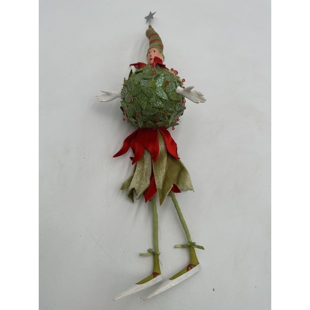 Dept 56 Mistletoe Kissing Man 13" Krinkles Patience Brewster Figure Doll